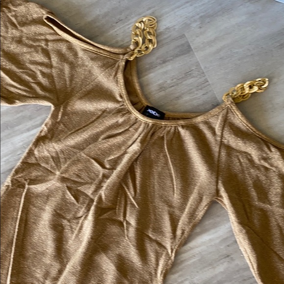 BeBe Gold Dress - Picture 2 of 3
